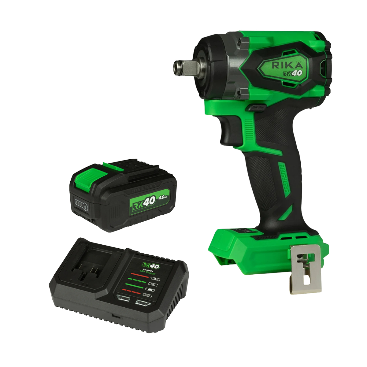 Rikä RK40 40V Compact Impact 480Nm 1/2in Kit | 4Ah